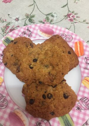 Φωτογραφία της συνταγής Cookies βρώμης με σταφίδες και σταγόνες σοκολάτας!!