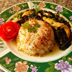 ملوخية بالدجاج 😍😋💖-レシピのメイン写真