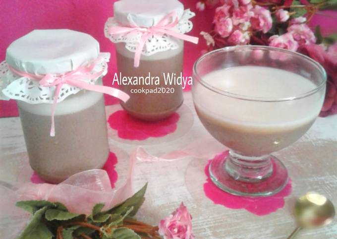 Puding Tahu Coklat Vla Keju