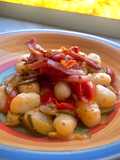 Potato Gnocchi with Zucchini and Crispy Speck