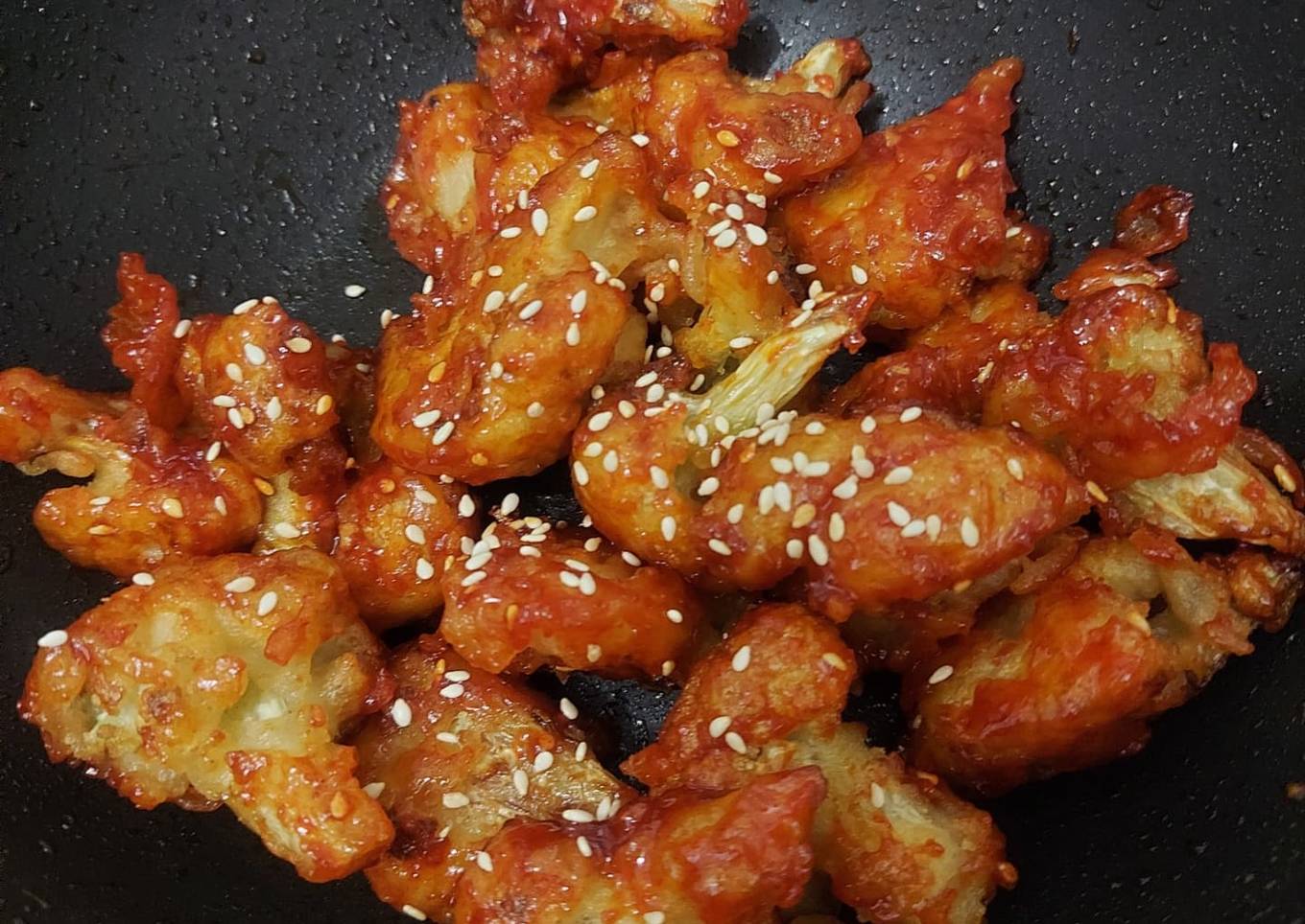 Vegetarian Korean Fried Chicken (Kembang Kol)