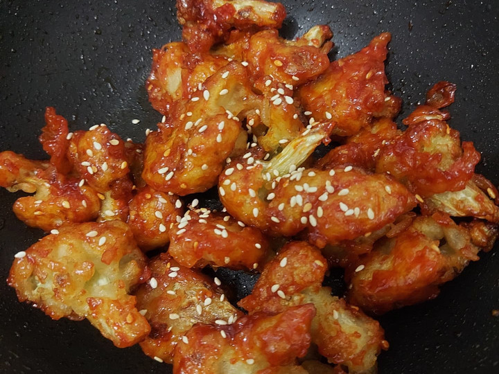 Cara Membuat Vegetarian Korean Fried Chicken (Kembang Kol) Murah