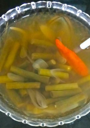 Foto resep Sayur kacang panjang asam manis simple