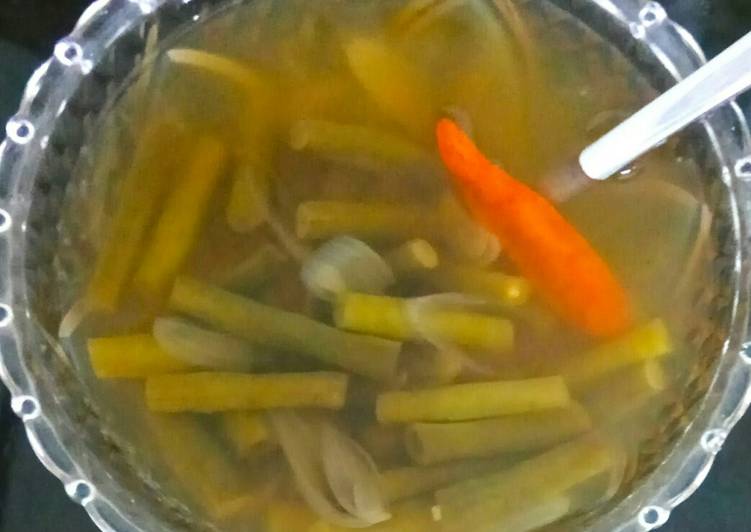 Sayur kacang panjang asam manis simple