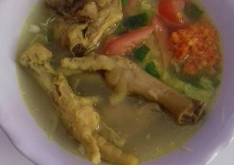 Resep Soto ceker ayam, Bisa Manjain Lidah