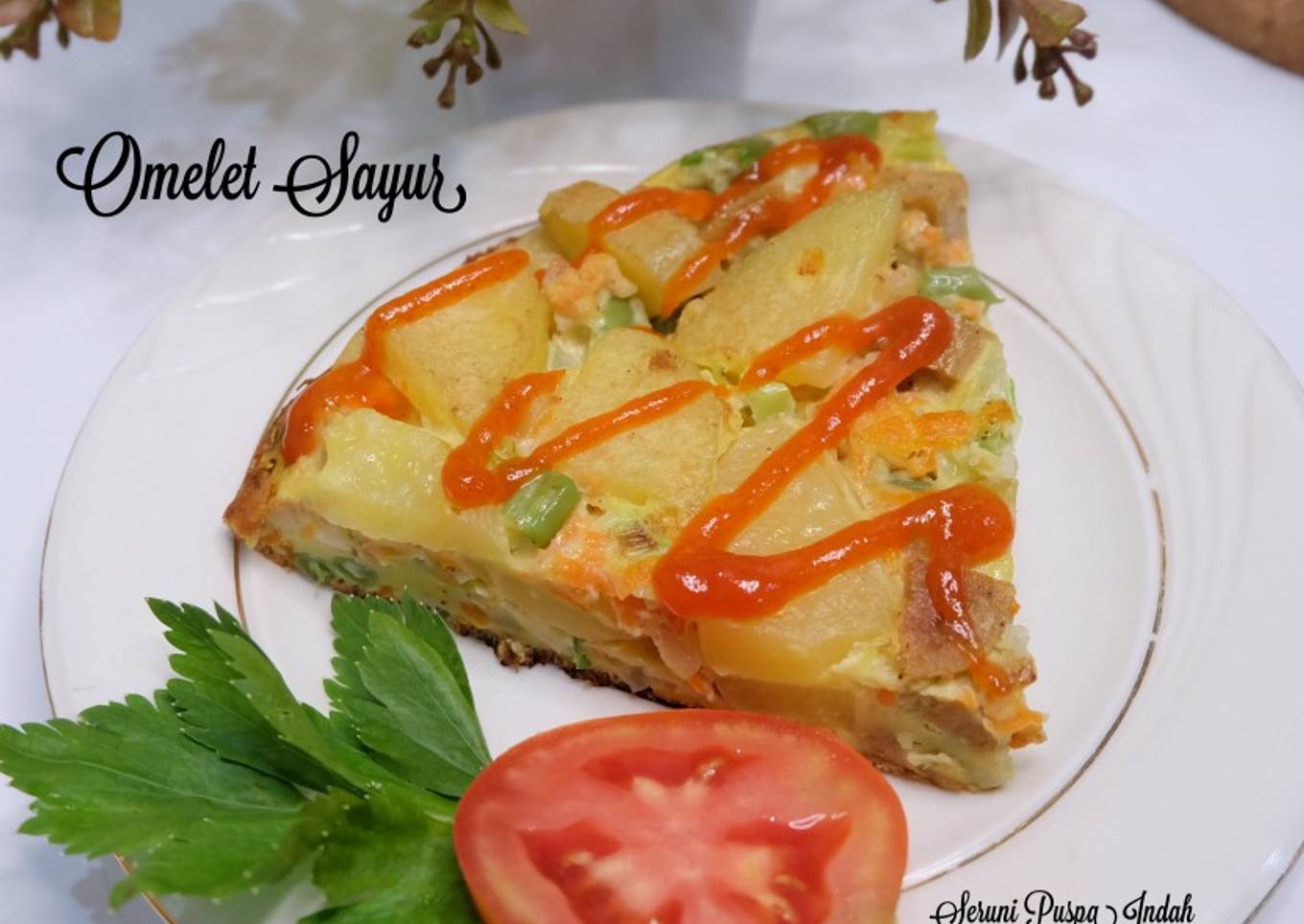 Cara Gampang Membuat Omelet Sayur, Lezat