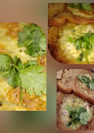 A picture of Spanish egg bread....with desi recipy..