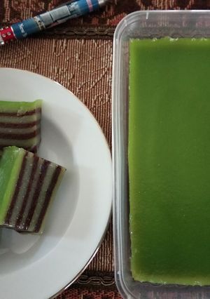 Foto resep Lapis pandan-coklatt