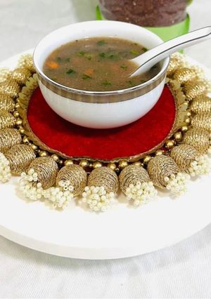 A picture of Vegetable Ragi soup.