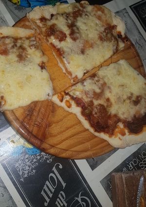 Una foto de Pizza