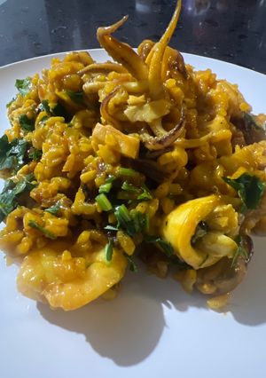 Foto resep Easy seafood paella