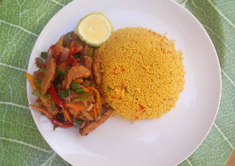 Recipe: Tasty Cous cous and Chicken stir fry
