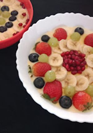 A picture of Fruit custard.