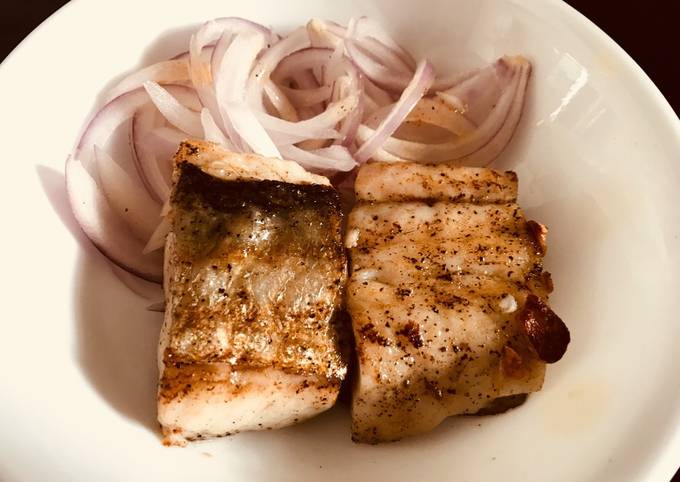 Pan Seared Garlic Indian Salmon/Rawas