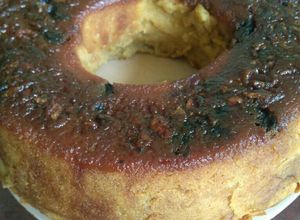 Una foto de Budín de bolillos con pasas y nuez