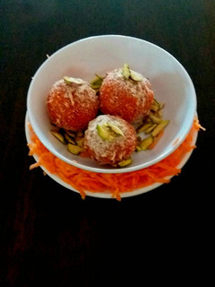 A picture of Carrot laddu.