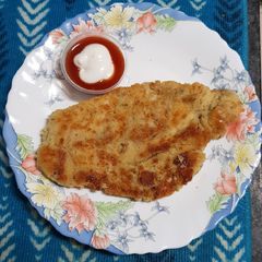 A picture of French chicken toast.