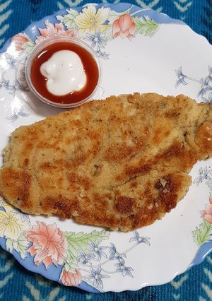 A picture of French chicken toast.