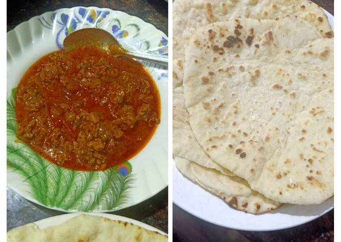 Lunch Box Recipe - NAAN WITH KHEEMA Recipe By Rafidha Noor - Cookpad