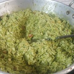 Palak khichdi A picture of Palak khichdi.