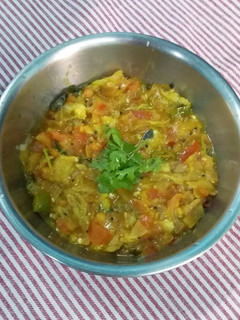 கத்திரிக்காய் சுட்டு பிசைந்த குழம்பு செய்முறை முக்கிய புகைப்படம்