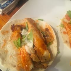 A picture of Buffalo chicken wraps.