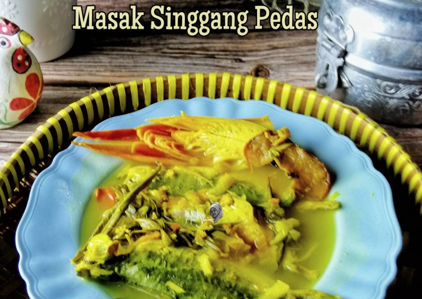 Ikan kembong masak singgang pedas