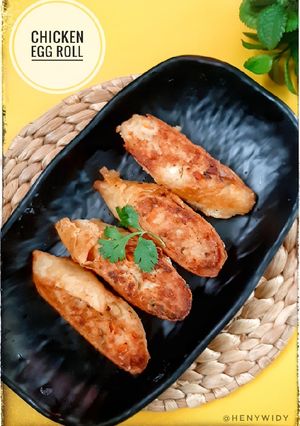 Foto resep Chicken egg roll