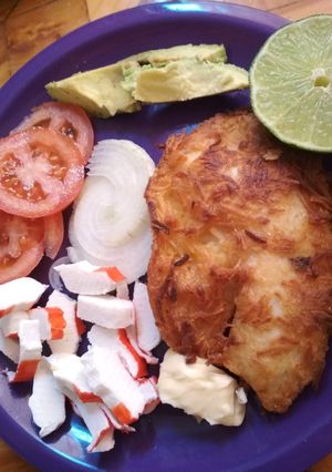 Una foto de Filete al coco