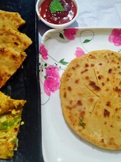 પિઝ્ઝા પરાઠા રેસીપી મુખ્ય ફોટો