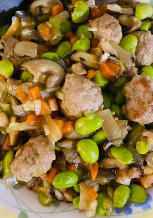 繽紛肉丸子/低醣/清冰箱料理 的食譜成品照片