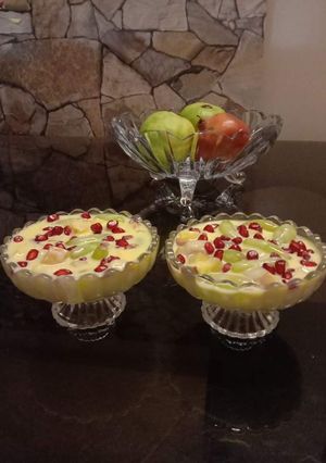 A picture of Fruit custard.