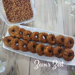 A picture of Horse and Green Gram Vadas.