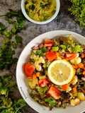 Vegan Mexican Chopped Salad With Avocado Dressing/Saos Guacamole
