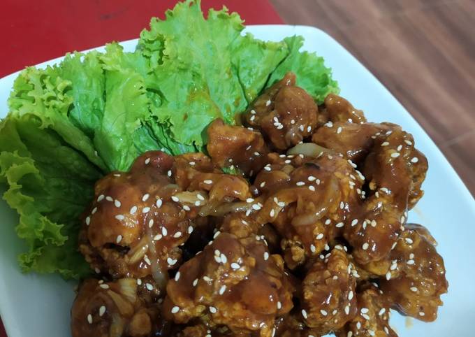Resep Korean chicken wings Anti Gagal