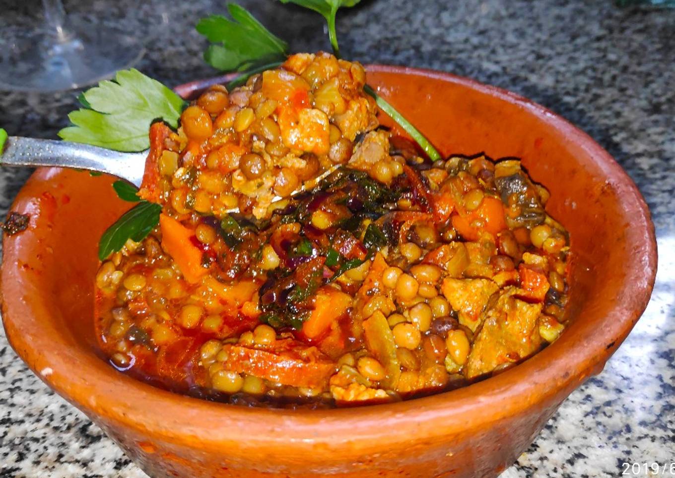 Guiso de lentejas gourmet