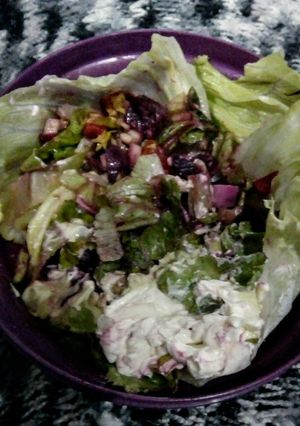 Una foto de Ensalada feliz Navidad