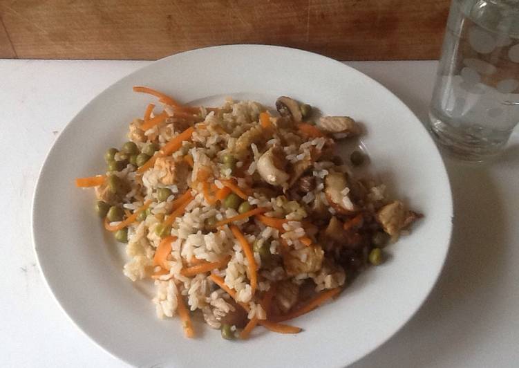 Recipe of Super Quick Homemade Pork and Mushroom stir fry for one person