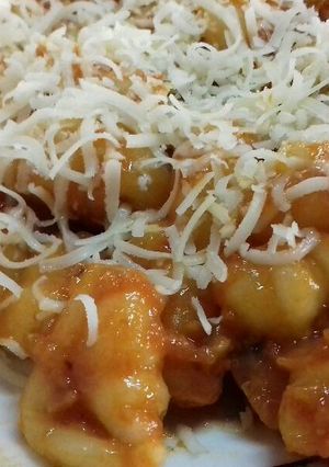 Una foto de Ñoquis con queso