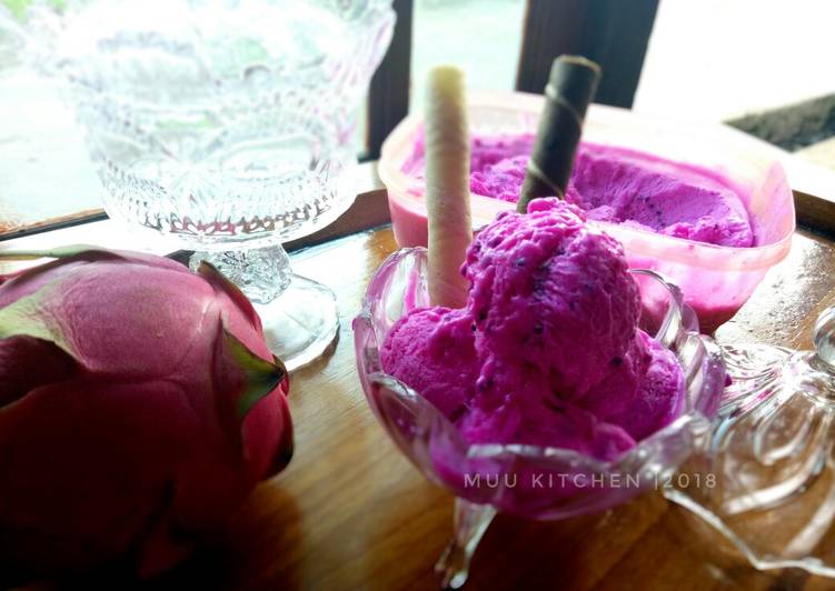 Resep Ice cream buah naga, Enak Banget
