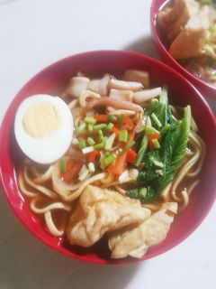 Foto resep Ramen cumi pedas