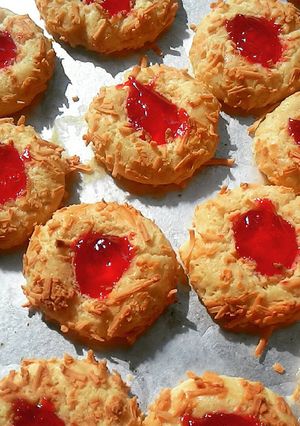 Foto resep Strawberry cheese thumbprint