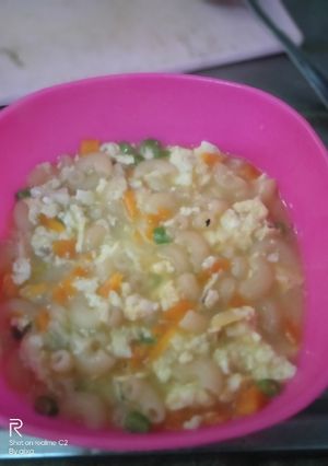 Foto resep Sup Makaroni Telur mpasi 11m+