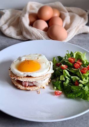Une photo de Croque madame revisitée 🥪🍳