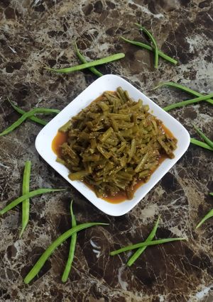 A picture of Cluster beans dry sabji.