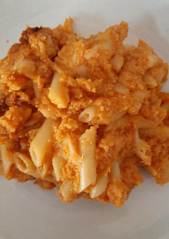 Una foto de Coliflor con pasta