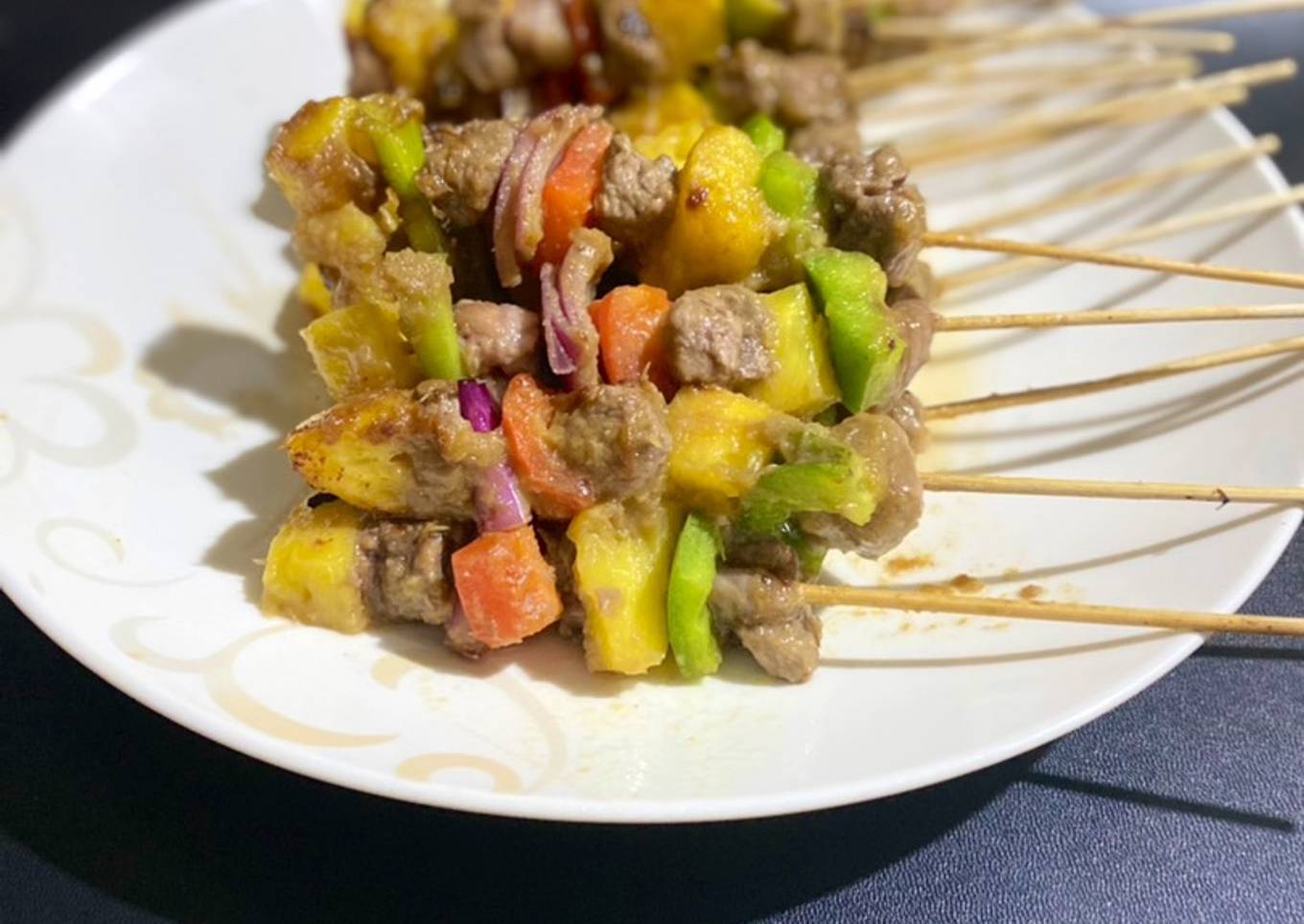 Grilled beef kabob