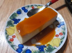 Una foto de Flan de Crema de Leche