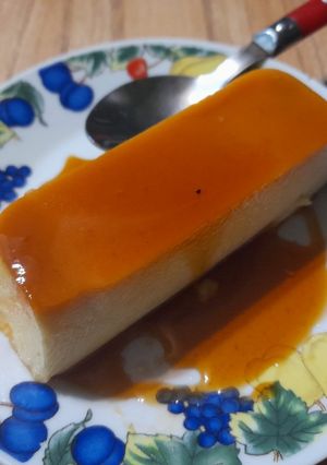 Una foto de Flan de Crema de Leche