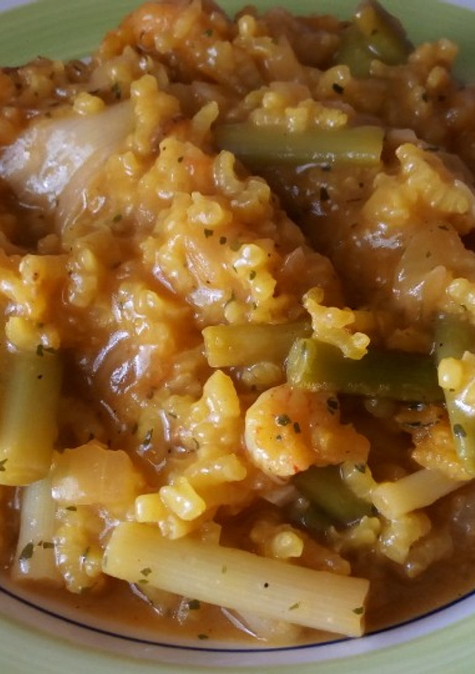 Una foto de Arroz con ajetes